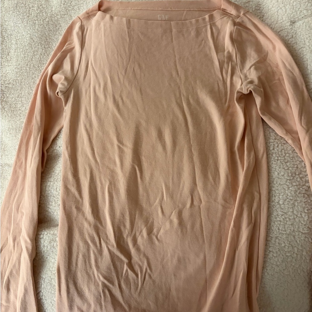 GAP Soft Blush Long Sleeve Top
